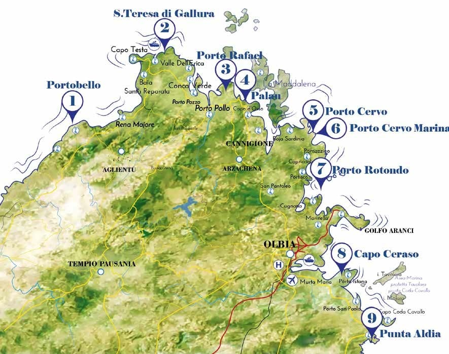 Mappa Gallura